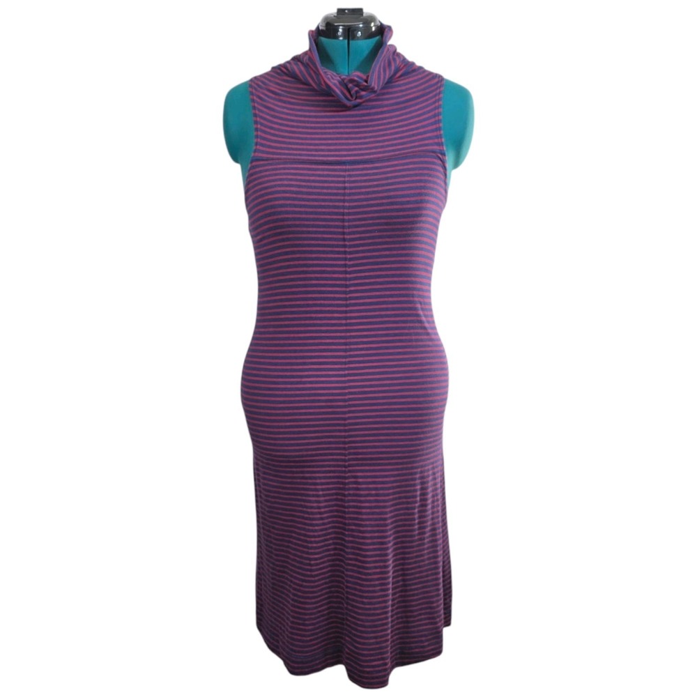 Horny Toad Cowlneck Dress Sleeveless Striped Tank Jersey Knit‎ Size Small